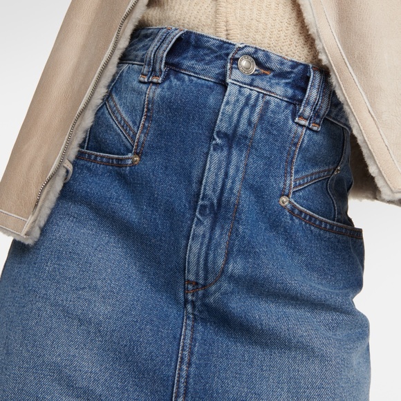 Isabel Marant Dipoma Denim Midi Skirt, Size 38 (6) - Picture 2 of 8